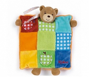 Мягкая игрушка Цвета - Мишка комфортер - в стиле Пэчворк (Kaloo, K963260k)